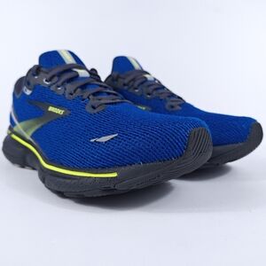 Brooks Ghost 15 Mens 10 Neutral Cushion Comfort Road Running Shoes Blue Green